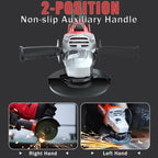 Cordless Angle Grinder, 20V Power Grinder with 4.0 Ah Battery, 9500 RPM Brushless Grinder Tool with 3 Variable Speeds for Metal Cutting, Griding, Polishing, 4 1/2 Inch