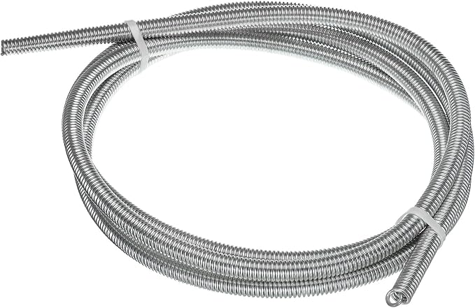 MECCANIXITY Spring Tube Bender OD 12mm/0.47" Steel Spring Pipe Copper Tubes 2500mm/98.42" Long for 5/8" Copper Pipe(16mm) in Home Renovations,Electrician Wiring Bending Pipe(insert-pipe use)