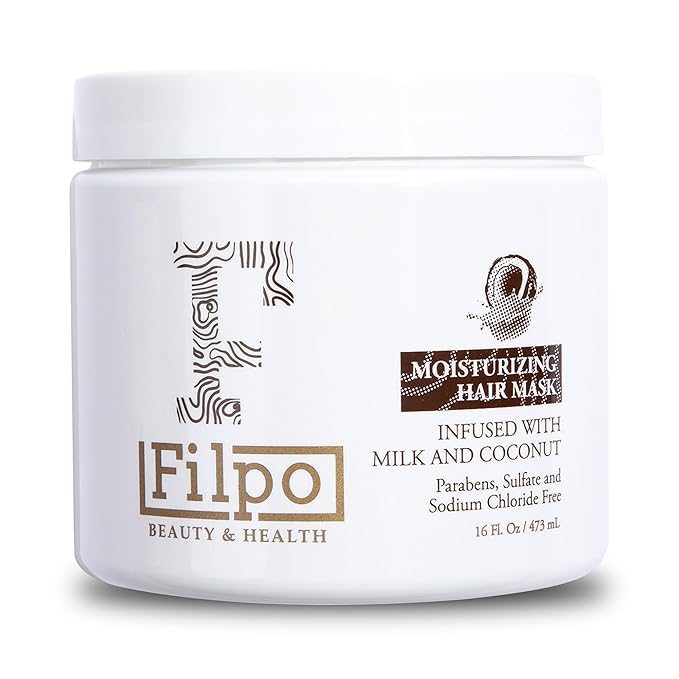 FILPO Coconut Milk Hair Mask - Deep Conditioning with Coconut Oil and Argan Oil for Dry, Damaged, Curly Hair Growth & Sulfate Free Hair Care-VeraVaultWomen