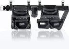 FUERI Leather Tool Belt Bag Men Pouch Heavy Duty Tools Pouches Organizer for Carpenter Construction Electrician Belts Bags Holder (16 Pocket Black, Adjustable)