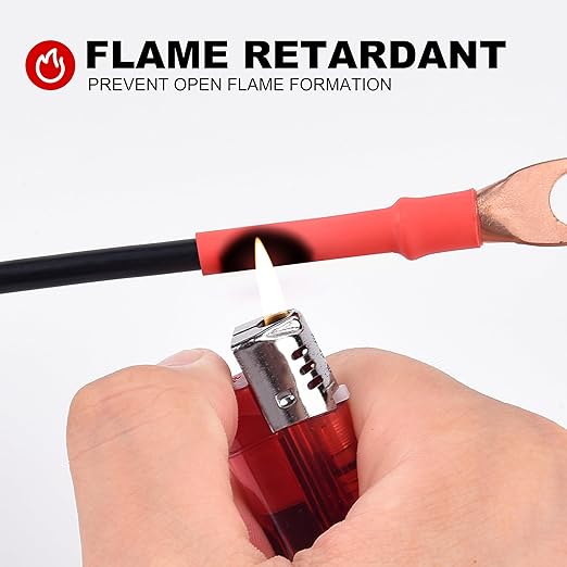 1" 65ft 3:1 Heat Shrink Tubing with Adhesive Lining - Marine Grade, Ideal for Home, Automotive, and Industrial Use - Red