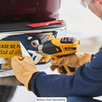 Wagner SprayTech 2467225 FURNO 550 18V Variable Temp Cordless Crafts, Wire Shrinking, Defrosting Pipes, with 2 Nozzles – Bare Tool Heat Gun, Yellow