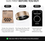 ULTRAHUMAN Ring AIR-Smart Ring Health Tracker, Size First Sizing Kit,Sleep Tracker,Smart Ring for Men/Women,Fitness Tracker (Made in India, Rose Gold, 6)