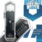 Adjustable Mini Wrench, Adjustable Size 9‑16mm Wrench Spanner Alloy Steel Metal Small Wrench for Woodworking Garage