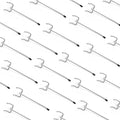 HUHOLE Pegboard Hooks 4 Inch 50PC, Ideal Garage Organization, Wall Storage Tool Organizer, Fit 1/4" 1/8" Peg Board with Plastic Tip (Silver, 4 Inch)