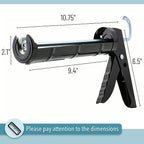 Bates- Caulking Gun, 10:1 Thrust Ratio, Black, Caulking Tool Gun, Caulk Gun No Drip, Hand Caulking Guns, Silicone Gun, Caulking Gun Tool, No Drip Caulk Gun, Caulk Guns, Caulking Gun Dripless