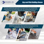 Whirlwind LSC 5 inch Dry or Wet Cutting General Purpose Continuous Turbo Power Saw Diamond Blades for Concrete Masonry Brick Stone(5'' LSC)