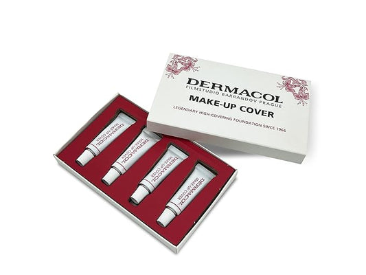 Dermacol Full Coverage Foundation | Long Lasting Waterproof Makeup Cover Cream SPF30 | Hypoallergenic & Light Weight Liquid | Tattoo, Acne, Spots, Under-eye Skin Cover-up - 30g-VeraVaultWomen