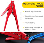 Zip Tie Tool, Zhushan Cutting Tool Fastening Cable Tie Tool with Adjustable Tension to Fasten and Cut Nylon Cable Tie