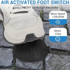 75Ft 3/8 Inch Electric Drain Cleaner Machine Auto Feed Drain Auger for 1 to 4 Inch Pipes Professional Sewer Snake with 4 Cutters Gloves Heavy Duty Clog Remover