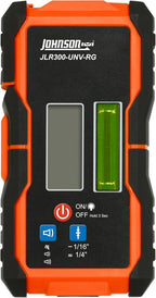 Johnson Level & Tool JLR300-UNV-RG Universal Green & Red Rotary Laser Detector, Dual Sided Detector, LED Backlit Display