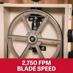 JET 10-Inch Woodworking Bandsaw with Stand, 1/2 HP, 115V 1Ph (Model JWB-10)