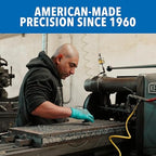 4-Piece Combination Square Set - 4R 18” Metal Ruler, Protractor, Center Finder, Combo Square with Level and Scriber Tool - for Metal Working and Fabrication, Carpentry, Woodworking and More PEC Tools