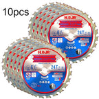10-Pack 6-1/2" 24-Tooth 5/8“ Arbor Woodworking Circular Saw Blade,Framing/General Purpose, Special Anti-Thermal Adhesion Coating on Cutting Edge - TA,High Finish,Long Life,6-1/2" 24T 5/8"