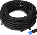 Sasylvia 3/4" X 200 Ft Split Wire Loom Tubing Wire Loom Assortment Split Cable Sleeves Bulk Flexible Electrical Conduit Protective kit