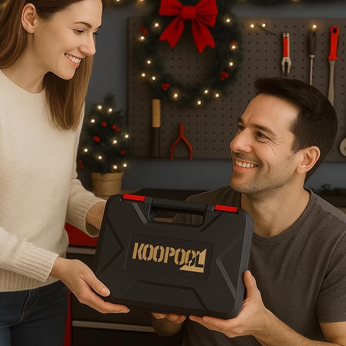 Rivet Gun Kit, Manual Pop Rivet Tool with 200 Rivets and 4 Drill Bits, 4 Tool-Free Interchangeable Rivet Heads, Heavy-Duty Hand Riveter with Sturdy Case for Metal, Plastic, Leather