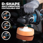 DongCheng Buffer Polisher, 1250W Car Buffer with 600-3500 RPM. 7 Inch Mini Polisher with 8 Variable Speed, Detachable D-shape Handle, Car Buffer Waxer for Car/Boats Detailing and Waxing