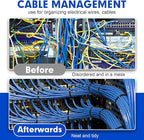 Zip Ties, RAZCC 1200pcs Black Cable Zip Ties 8 Inch, Heavy Duty Plastic Wire Ties with 50lb Tensile Strength, Self-Locking Black Nylon Tie Wraps for Indoor and Outdoor