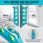 DURATECH 6.25-Inch Level, Magnetic Torpedo Level with 0°/30°/45°/90° Bubbles, V-Groove, Large Viewing Window, Aluminum Alloy Body, Hanging Hole, SAE and Metric Scale for DIY Projects and Household Use