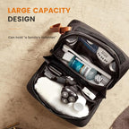 ROWNYEON Toiletry Bag for Men, Waterproof Travel Toiletry Bag with Hanging Accordion Design, Large Capacity Toiletries Bag for Easy Storage