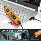 Cordless Rotary Tool, 5 Variable Speed Mini Rotary Tool Kit with 70 Accessories, 3.7V Type-C Charging Power Rotary Tool for Engraving, Sanding, Polishing, Carving, Cutting, DIY Crafts