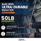 ZipTie.com 15-Inch Black Releasable Pawl Zip Ties - 50-lb Tensile Strength Cord Management - UL Listed Reusable Cable Ties - UL 21 Listed, UV Resistant, Indoor & Outdoor Multi-Purpose (100-Pack)