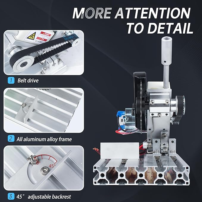 RATTMMOTOR 5" Mini Table Saw for Craft Q99-7 Multipurpose Portable Small Hobby Table Saw Cutting Machine 110V-220V, 0-45° Angle Adjustable, 997 Motor 18000RPM for Crafts