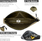 COREFLEX Premium Tool Pouch Zipper Bag, Small Tool Bag, Multipurpose Storage pouch, Heavy duty Flat Bottom Tool bag with YKK Zipper (3 pack Large 12inch)