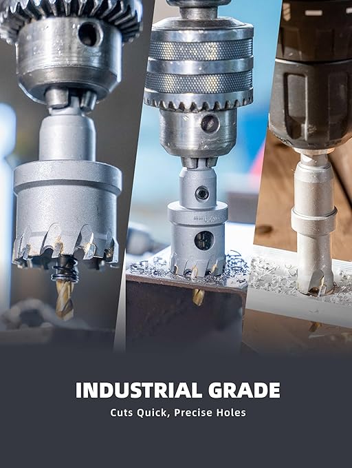 1-1/4" Carbide Hole Saw, Heavy Duty Metal Hole Cutter with Pilot Drill Bit for Cutting Stainless Steel, Metal Sheet and Aluminum Alloy (32mm | 1-1/4")