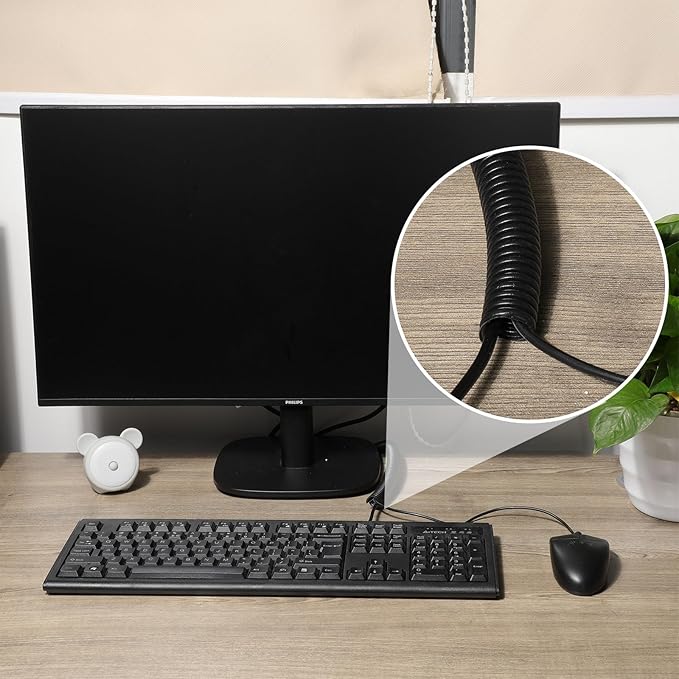 Sasylvia 1/4", 1/2", 3/8" x 500 ft Split Wire Loom Tubing Automotive Wire Loom Assortment Split Cable Sleeves Bulk Flexible Electrical Conduit Protective Kit