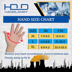 HANDLANDY Work Gloves for Men & Women, Utility Mechanic Working Gloves Touch Screen, Flexible Yard Work Gloves