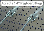 Wall Control Metal Pegboard and Accessory Kit