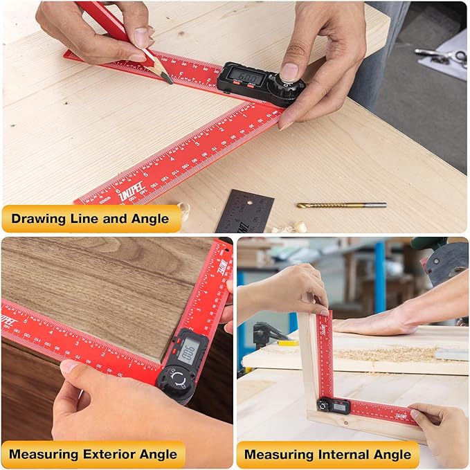 Digital Angle Finder Protractor, Angle Finder Ruler, 7inch 200mm 7inch/200mm, Angle Measuring Tool for Woodworking,Carpenter,Construction,DIY Measurement