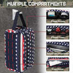QT&QY Tactical Toiletry Bag For Men Hygiene Bag EDC Military Tool Molle Pouches Small Dopp Kit Mens Shaving Kit Travel shower Bags Star-Spangled