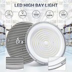 2 Pack 600W UFO Led High Bay Light,120VAC,5000K Daylight Commercial Bay Lighting,IP66 Waterproof,85050LM,2550W MH/HPS with Plug Area Lighting for Warehouse/Shop/Workshop/Barn/Gym/Factory