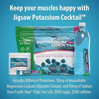 Jigsaw Health Potassium Cocktail | Formerly Pickleball Cocktail | Blue Raspberry Flavor | 60 Servings (Jar)