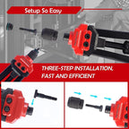 BEETOW Rivet Nut Tool Kit, 16 Inches Rivet Nut Gun, 15 Types Mandrel, 200 Pcs Rivet Nut in Two Box, a Carrying Storage Case