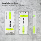 BETHEL Pocket Bubble Level - Mini 90°/180° Spirit Level with Shatterproof Design, High Accuracy for Picture Hanging, DIY Projects, Construction - Compact 95x40x15mm Layout Tool