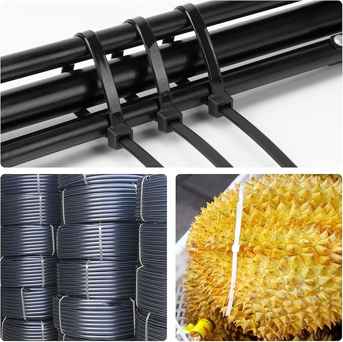 40 inch Black Zip Ties Heavy Duty 30 PCS, 250LBS Ultra Exclusive Strong Plastic Wire Ties, Large Cable Ties Extra Long Tie Wraps, Indoor and Outdoor UV Resistant
