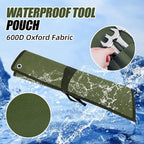 Wrench Roll Organizer 16 Pockets, Wrench Pouch Roll Up with Water Proof Oxford Cloth, Tool Roll Bag for Wrenches Organization, Green