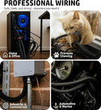 MGI SpeedWare Woven Mesh Split-Sleeve Wire Loom for High-Temperature Automotive Harness and Home Cable Management - 25 feet (1/8")