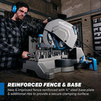 Evolution S14MCS 14" Mitering Chop Saw | Cold Cut Steel Cutting Saw | EVOMAX Intelligent Motor & Blade | 3500+ Cuts | Burr-Free Cuts | Shadow Guide | +/-46° Miter | Soft Start | Reinforced Base