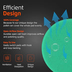 Venzo 3 Inch Buffing Polishing Pads, 5 Pcs 3.5" inch Front Side for 78mm Backing Plate, Buffing Polishing Kit, Cutting, Waxing Pads for Car Buffer & Polisher