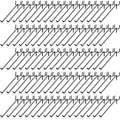 Shimeyao 100 Pcs Peg Board Shelving Hooks Stainless Steel Hanging Board Pegs Wall Display Hooks Bulk for 1/8 1/4 Garage Storage Organizer Accessories(8 Inch,Black)