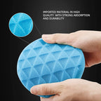 SPTA 10pcs Polishing Pads Kit, 7 Inches Large Size Buffing Pads, Car Foam Buffing Sponge Pads Kit with 5/8"-11 Backing Plate for Car Waxing Polishing
