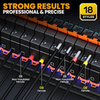 SOMELINE Ferrule Crimping Tool Kit, Self-Adjusting Pliers for Wire Ferrules AWG 24-8, With 18 Sizes Insulated and Non-insulated Wire Ferrules Terminals, Square Crimp Connector Assortment Kit