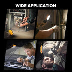 LUTEC Rechargeable Work Light, 1000 Lumens LED Magnetic Light with Magnetic Base and Hanging Hook，360°Rotate and 200°Swivel for Car Repair, Emergency and Camping-2 Pack