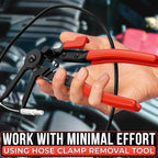 Radiator Hose Clamp Pliers Automotive – Corrosion-Resistant Hose Clamp Tool with Non-Slip Polymer Coating, Tension & Ratchet Locking Mechanisms – Reliable, Easy to Use, Time-Saving for Car Repairs