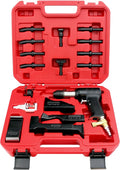 Wicks Aircraft 2X Deluxe Rivet Gun Set, Includes: 2X Rivet Gun, 4 Bucking Bars, 10 Rivet Sets, and Air Tool Oil.