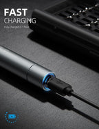 iFu Mini Electric Screwdriver, 42-in-1 Precision Screwdriver Set, Cordless, Magnetic Storage, 5/32''Hex, For Electronics Phone Camera Laptop Watch - Grey